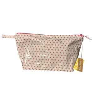 Roller Rabbit Pink Hearts Toiletry Case NWT